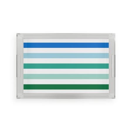 Stylish Acrylic Serving Tray - Coastal Vibes, Home Decor, Kitchen Accessory, Gift for Her, Entertaining Essential