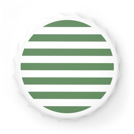 Stylish Bottle Opener | Green Striped Design, Kitchen Accessory, Beer Lover Gift, Barware, Home Essentials