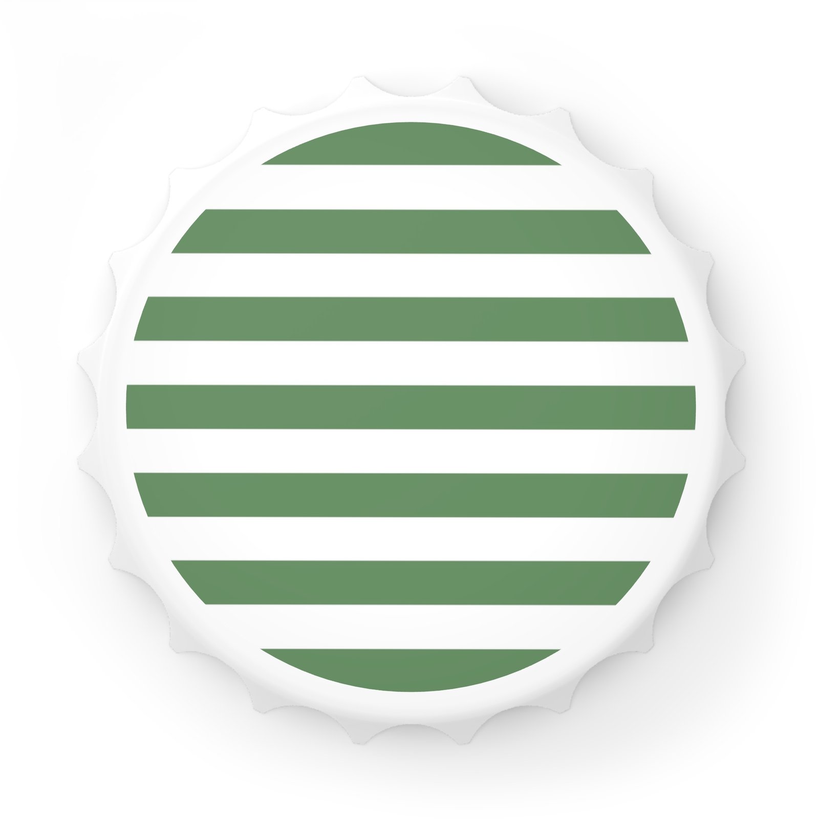 Stylish Bottle Opener | Green Striped Design, Kitchen Accessory, Beer Lover Gift, Barware, Home Essentials