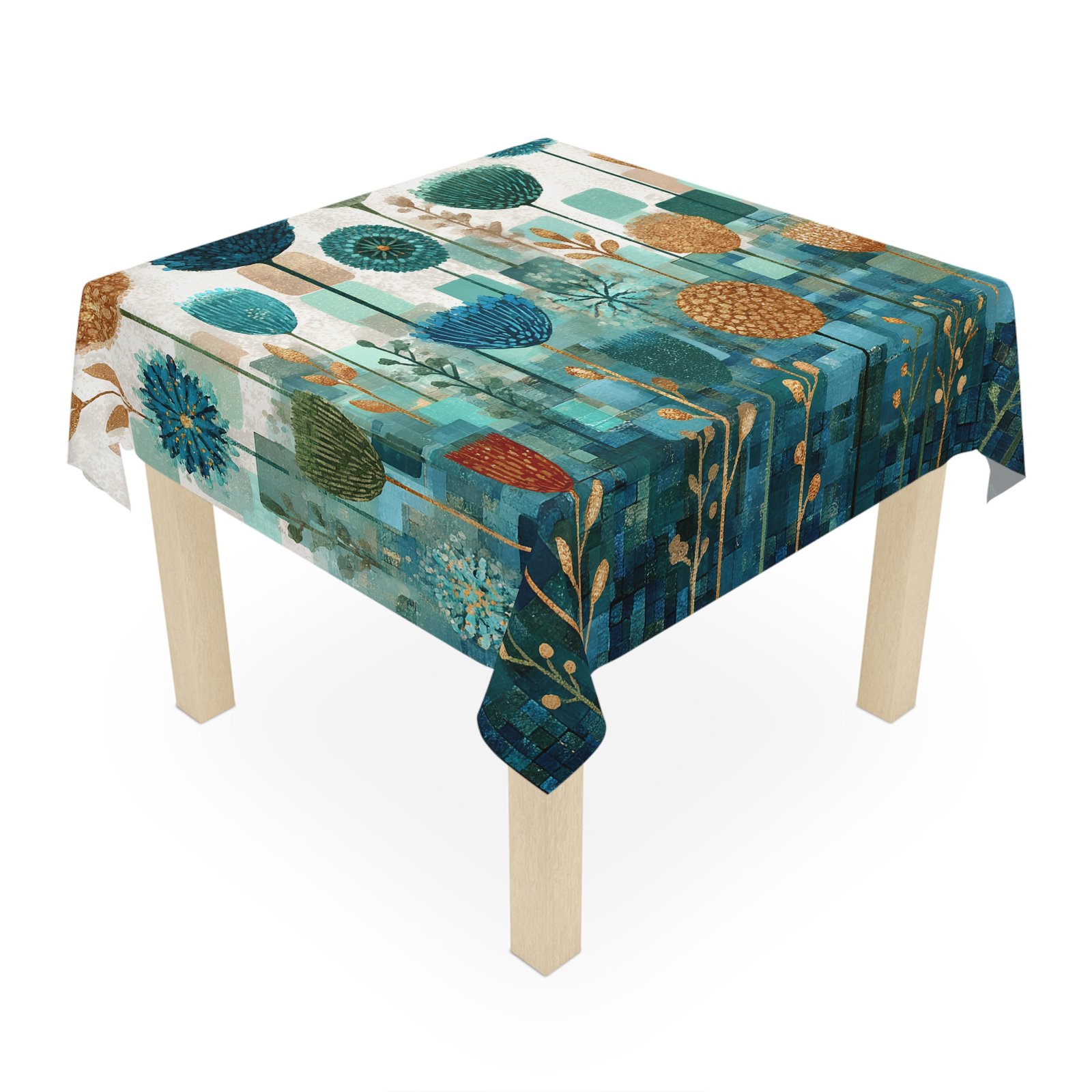 Vibrant Floral Tablecloth - Colorful Decor for Dining, Boho Home Style, Unique Gifts, Spring & Summer Celebrations - Image 4