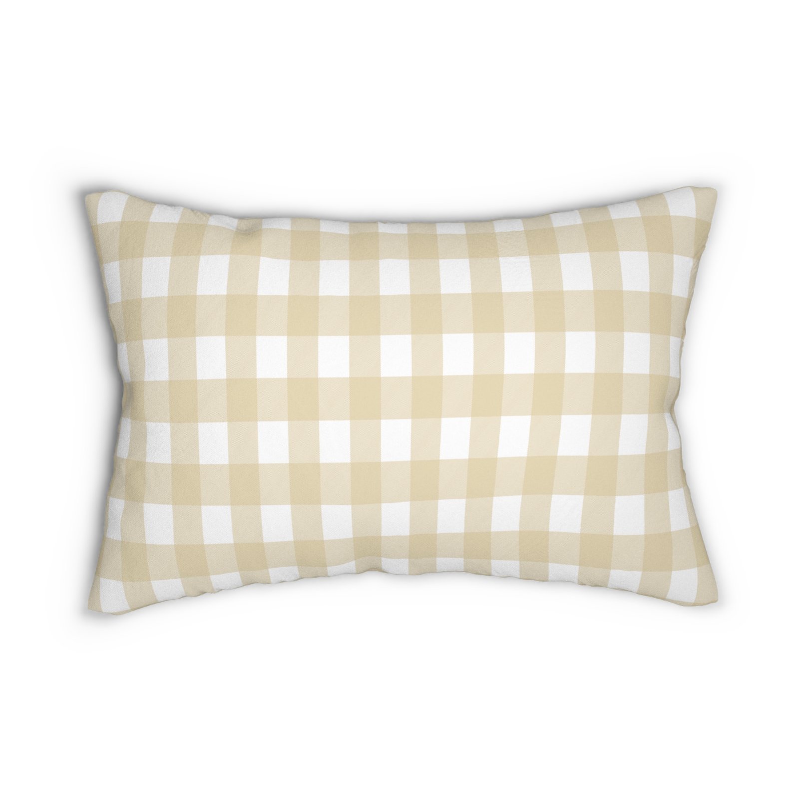 Cozy Gingham Lumbar Pillow | Farmhouse Decor , Decorative Cushion, Chic Home Accent, Sofa Pillow, Gift for Farmhouse Lovers