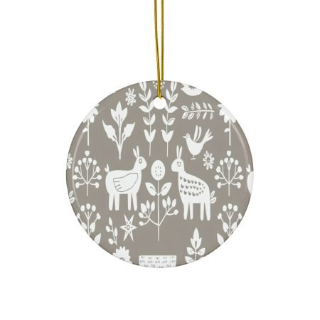 Decorative Ceramic Ornaments - Whimsical Nature Decor, Perfect for Christmas, Birthdays, Home, Gifts, Tree Decor