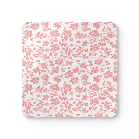 Floral Cork Coaster Set | Rustic Home Decor, Eco-Friendly Drinkware, Gift for Housewarming, Kitchen Accessories, Dining Table Decor