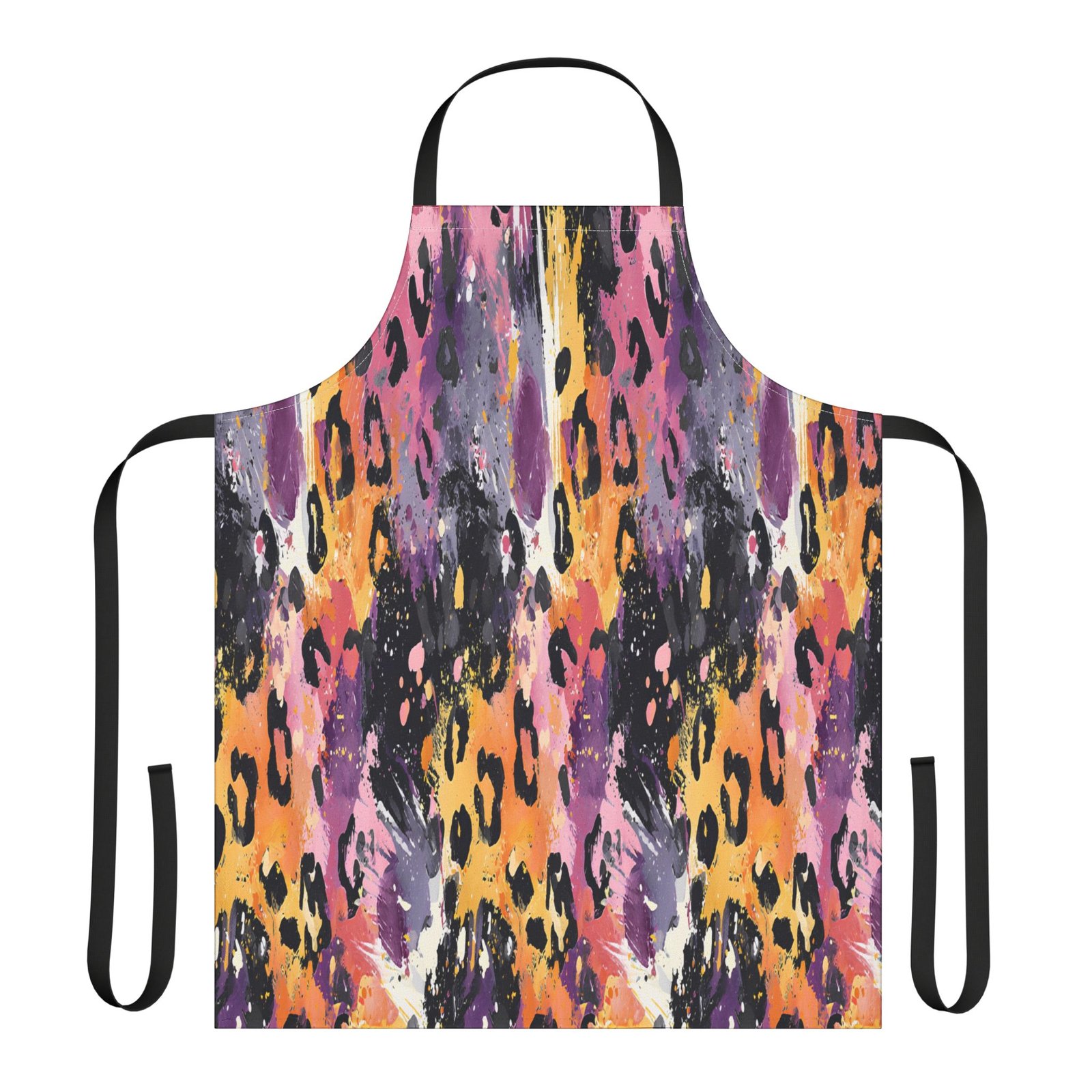 Vibrant Leopard Print Apron | Colorful Cooking Gift for Foodies, Art Lovers, Grilling, BBQ, Birthday, Holiday - Image 13