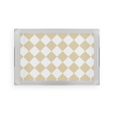 Elegant Acrylic Serving Tray for Home Decor, Hostess Gift, Kitchen, Modern Style, Dining Table, Chic Design