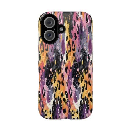 Vibrant Leopard Print Phone Case | Tough Cases, Trendy Accessory, Unique Gift, Stylish Protection, Phone Cover