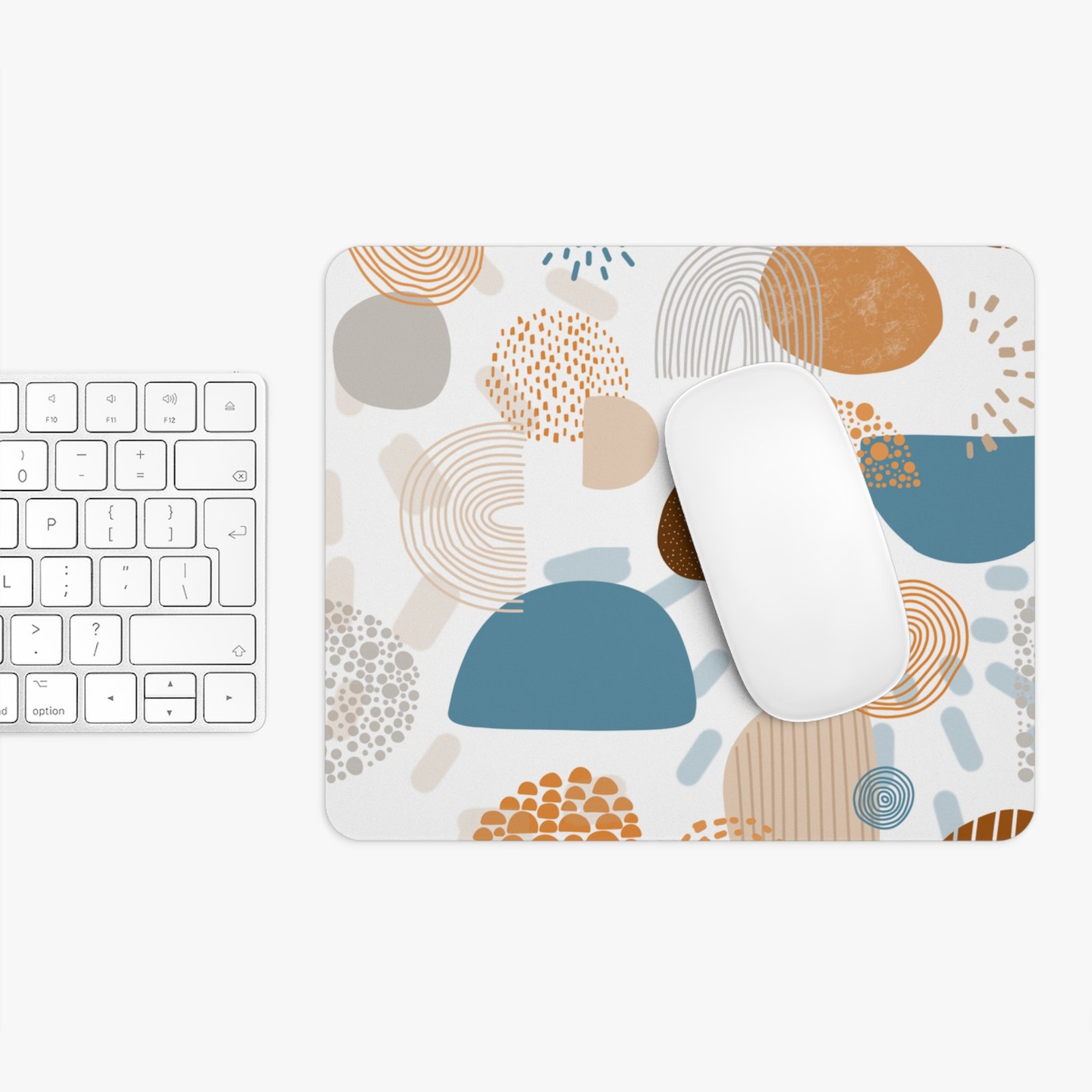 Chic Abstract Mouse Pad, Modern Desk Accessory, Office Decor, Gift for Creatives, Computer Mouse Mat - Image 3