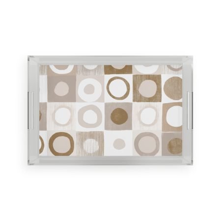 Chic Acrylic Serving Tray for Entertaining | Modern Home Decor, Kitchen Accessory, Chic Serving Gift, Stylish Centerpiece, Unique Gift Idea