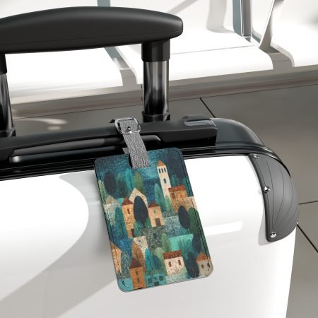 Cityscape Luggage Tag - Travel Accessory, Personalized Gift, Wanderlust Decor, Adventure Tag, Vacation Essential