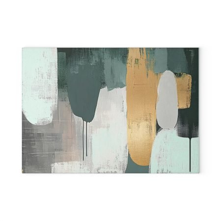 Modern Abstract Glass Cutting Board, Kitchen Decor, Housewarming Gift, Artful Food Prep Surface, Unique Gift Idea