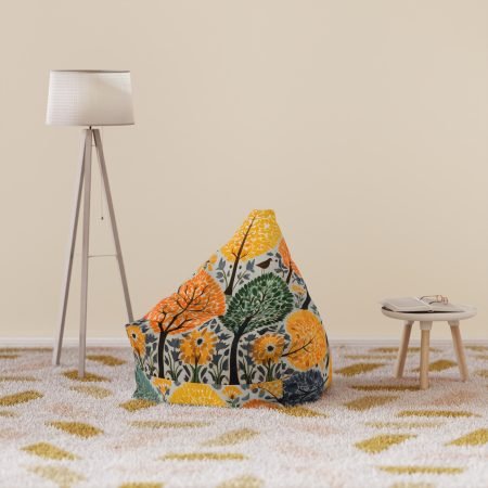 Vibrant Floral Bean Bag Chair Cover | Cozy Seating, Fun Decor, Home Accent, Boho Style, Gift for All Occasions