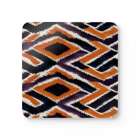 Stylish Cork Coaster Set, Bohemian Coasters for Home, Table Decor, Housewarming Gift, Rustic Kitchen Decor, Unique Drink Coasters