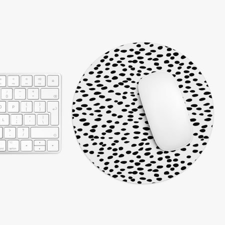 Chic Dotted Mouse Pad, Minimalist Desk Decor, Gift for Gamers, Office Accessory, Workspace Essentials