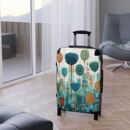 Floral Pattern Suitcase with Colorful Design, Travel Luggage, Summer Vacation Bag, Stylish Carry-On, Gift for Travelers, Eco-Friendly [...]