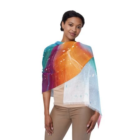 Colorful Lightweight Infinity Scarf, Fashion Accessory, Boho Style Wrap, Perfect Gift for Her, Summer Scarves, Beach Cover-Up