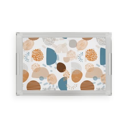 Chic Acrylic Serving Tray - Modern Home Decor, Perfect for Entertaining, Kitchen, Wedding Gift, Birthday Present, Stylish Serving