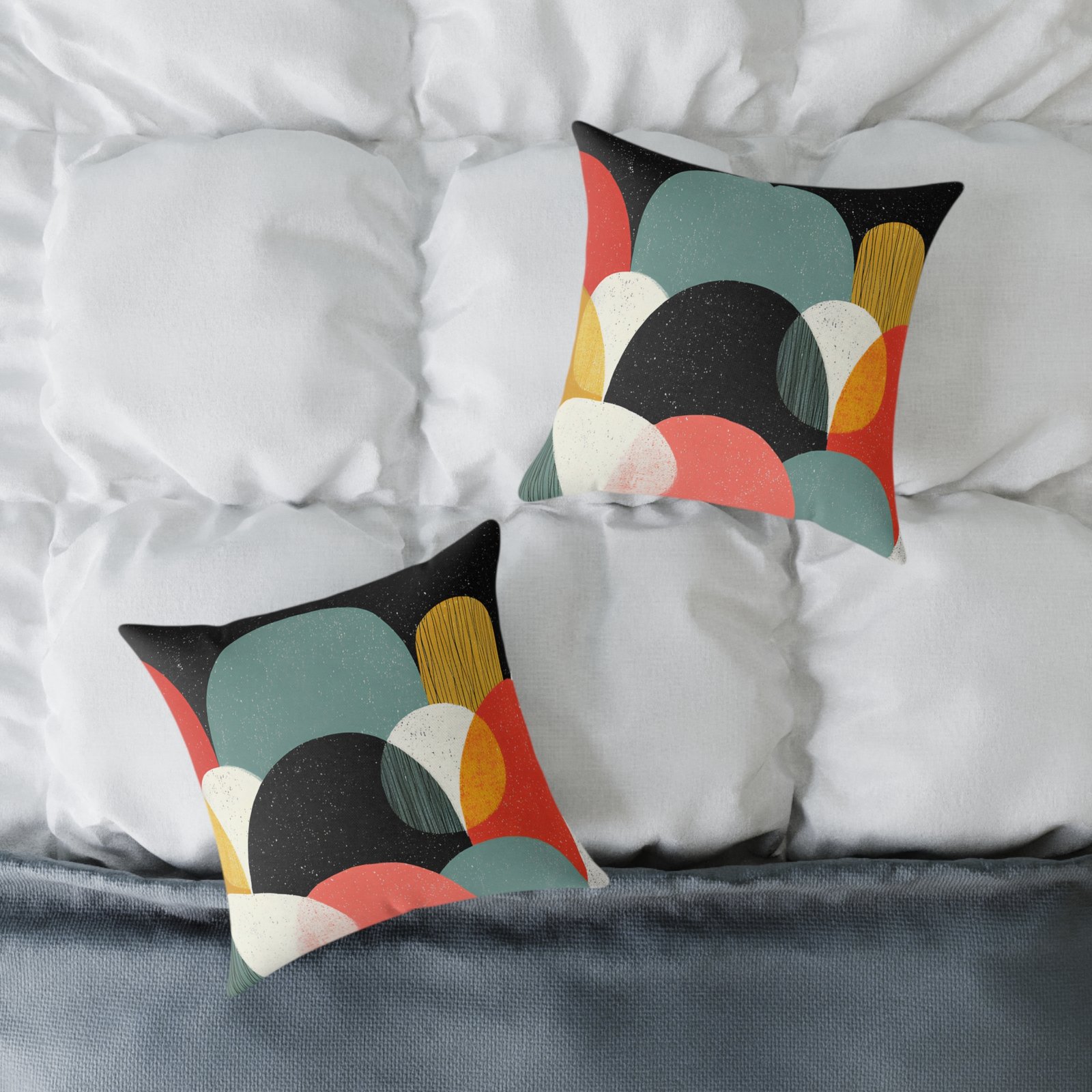 Modern Abstract Pillow, Decorative Cushion, Home Décor, Boho Throw Pillow, Gift for Her, Living Room Accent - Image 4