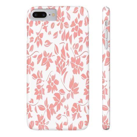 Floral Slim Phone Case - Stylish Protective Cover for Women, Trendy Gift, Summer Vibes, Floral Design, Phone Accessory