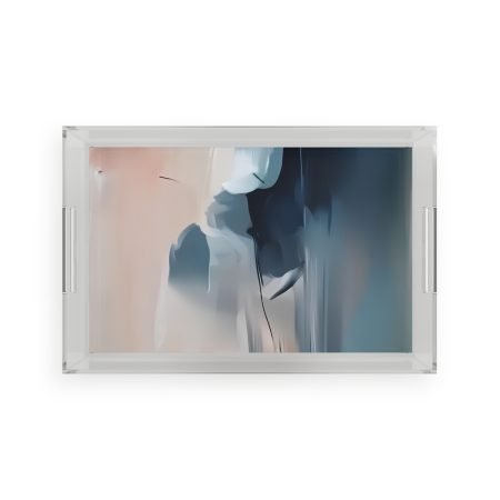 Stylish Acrylic Serving Tray | Modern Home Decor, Unique Gift, Kitchen Organizer, Coffee Table Decor, Perfect for Entertaining