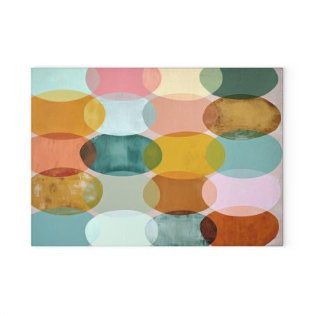 Chic Glass Cutting Board, Colorful Kitchen Decor, Modern Gift, Housewarming, Wedding Present, Functional Art, Kitchen Accessories