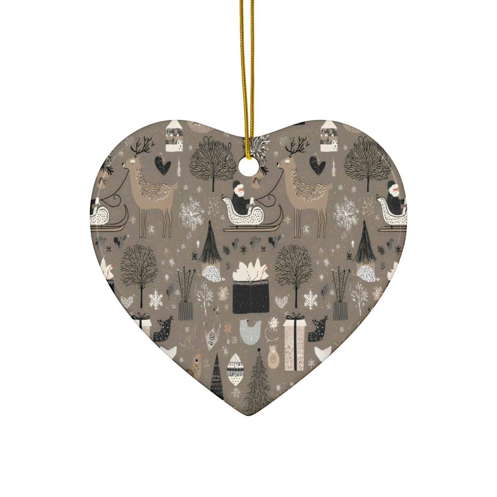 Ceramic Ornaments, 2-Side Print, (1pc, 3pcs, 5pcs, 10pcs) - Image 17