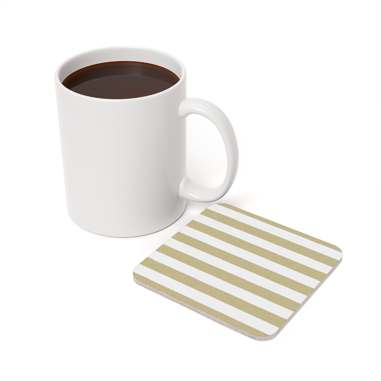 Elegant Striped Cork Back Coaster | Modern Table Decor, Gift for Housewarming, Wedding, Kitchen, Dining Room - Image 6