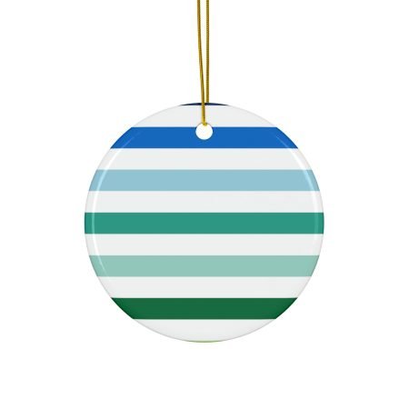 Ceramic Ornaments, 2-Side Print, (1pc, 3pcs, 5pcs, 10pcs)