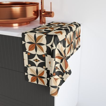 Bohemian Floral Hand Towel, Vintage Kitchen Decor, Eco-Friendly Bathroom Accessory, Rustic Gift, Farmhouse Towel