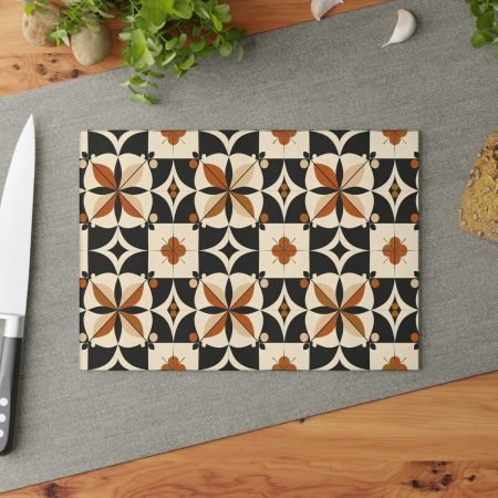 Chic Floral Glass Cutting Board - Kitchen Decor, Gift for Home Cooks, Unique Serving Tray, Stylish Cooking Accessory, Wedding Gift