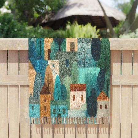 Boho Beach Towel | Vibrant Coastal Art | Summer Vibes | Gift for Beach Lovers | Picnic Blanket