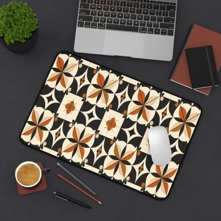 Elegant Geometric Desk Mat | Office Decor, Personalized Gift, Computer Mouse Pad, Stylish Home Office Accessories, Desk Organization