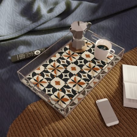 Chic Acrylic Serving Tray with Geometric Floral Design, Stylish Decor for Entertaining, Perfect for Home, Weddings, Gift Idea, Modern [...]