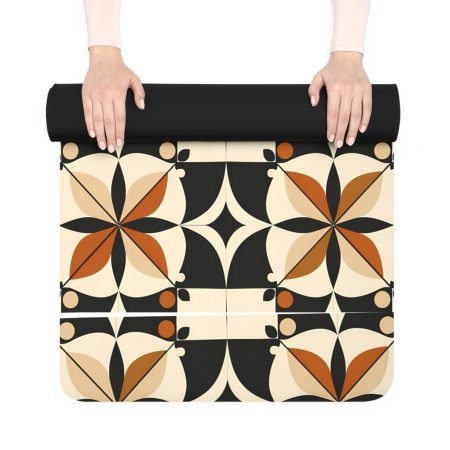 Stylish Rubber Yoga Mat, Trendy Fitness Mat for Home, Exercise, Meditation, Yoga Lovers, Gift for Wellness