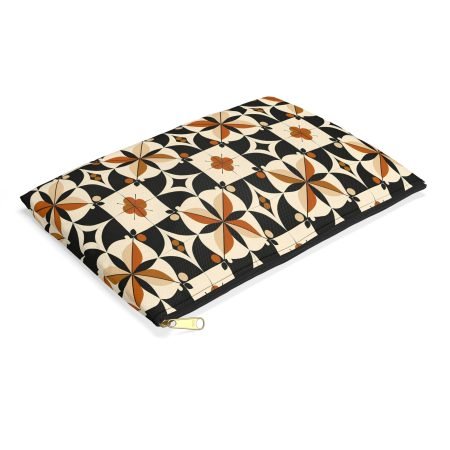Chic Geometric Accessory Pouch, Stylish Makeup Bag, Travel Organizer, Gift for Her, Trendy Clutch, Modern Home Decor
