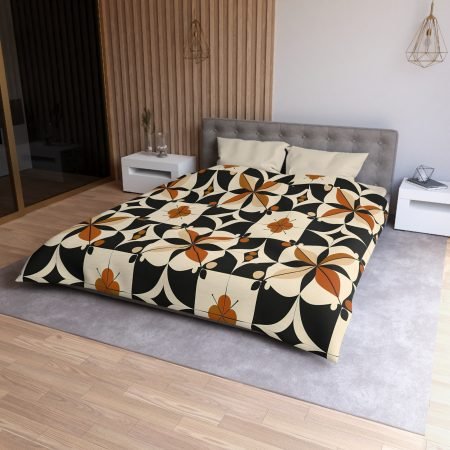 Bohemian Microfiber Duvet Cover | Floral Pattern, Cozy Bedding, Home Decor, Gift for Her, Modern Bedroom Accents