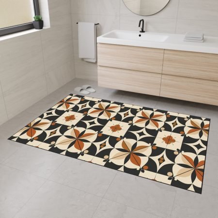 Stylish Heavy Duty Floor Mat, Vintage Floral Design, Home Decor, Entryway Rug, Kitchen Mat, Perfect for Gifts