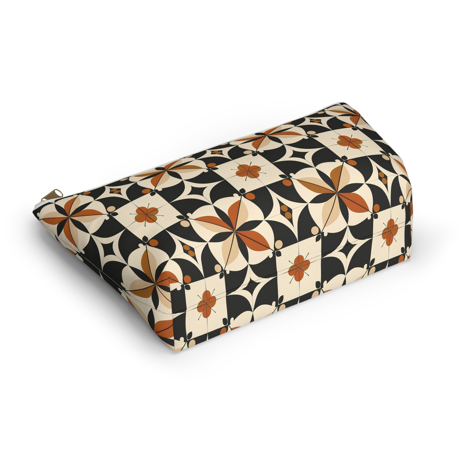 Chic Floral Accessory Pouch, Makeup Bag, Travel Organizer, Gift for Her, Eco-friendly Storage, Flower Pattern Cosmetic Case - Image 2