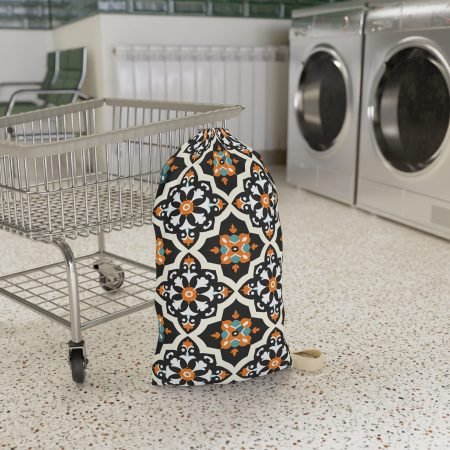 Decorative Laundry Bag with Modern Geometric Pattern