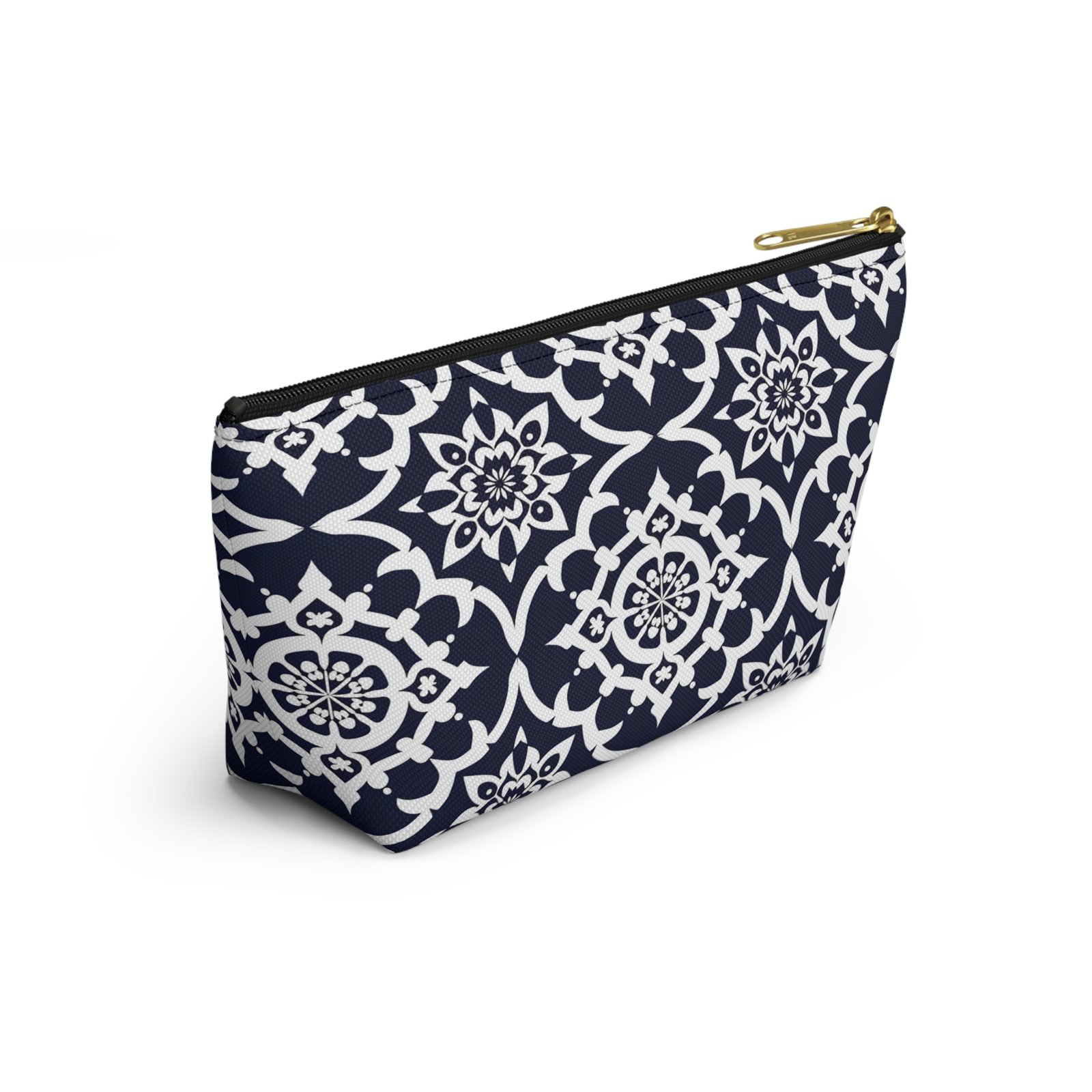 Navy Moroccan Tile Accessory Pouch - Image 3
