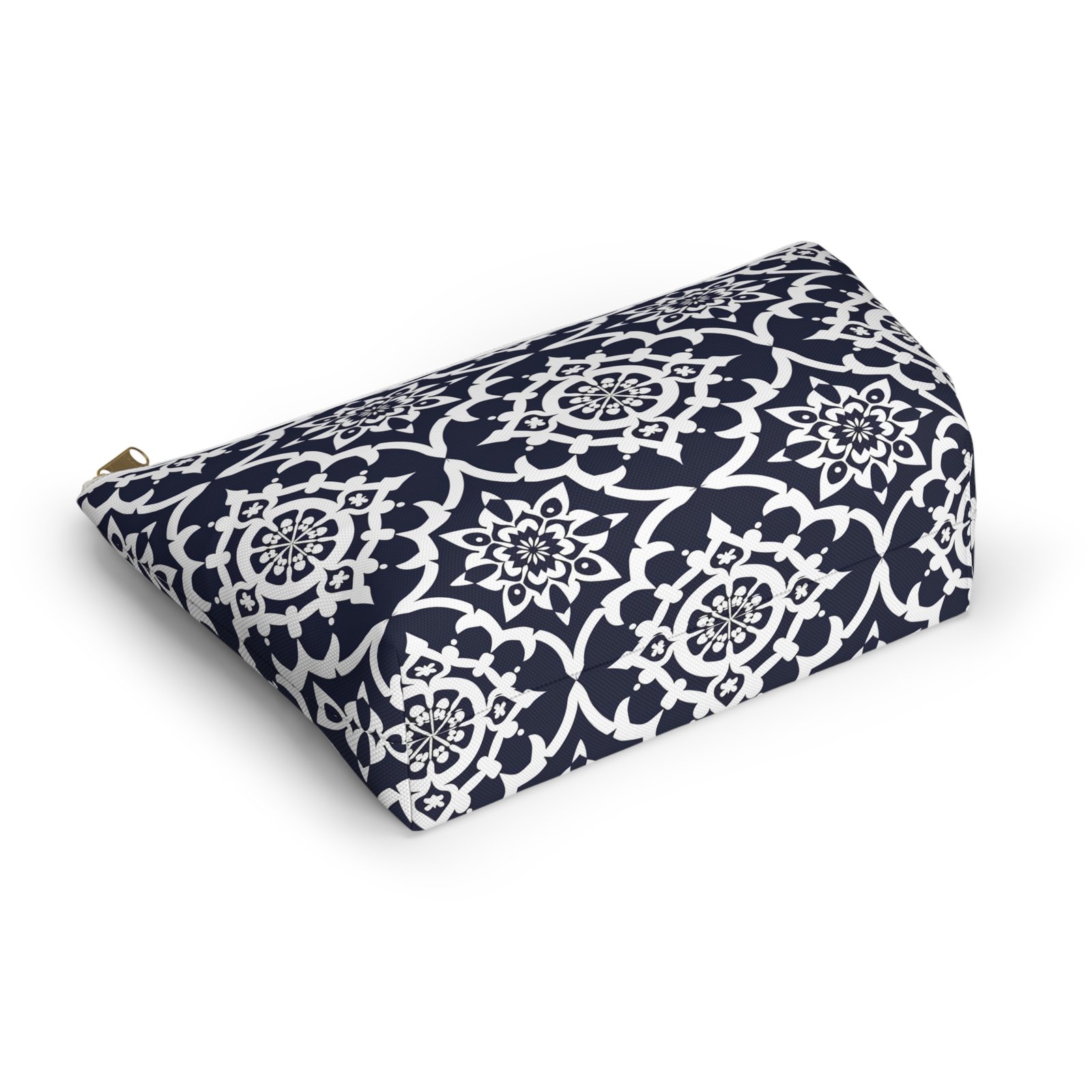 Navy Moroccan Tile Accessory Pouch - Image 2
