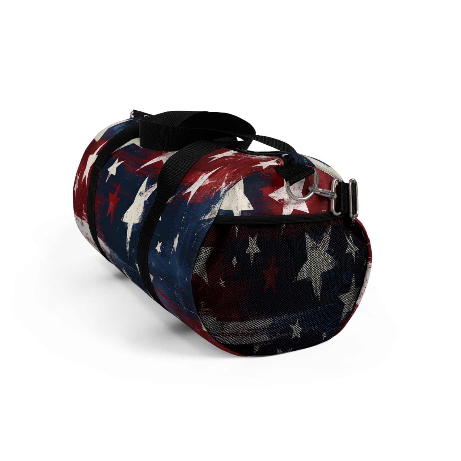 American Flag Stars Duffel Bag – Patriotic Travel & Gym Bag - Image 2