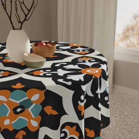 Ornate Floral Tablecloth for Elegant Dining