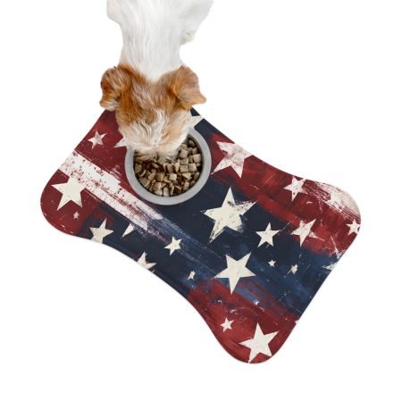 Patriotic Stars Pet Feeding Mat — Americana Dog & Cat Placemat