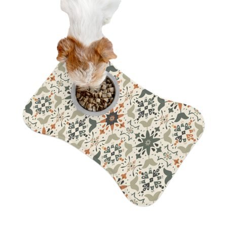 Decorative Pet Feeding Mats with Trendy Pattern - Stylish Pet Diner Accessories