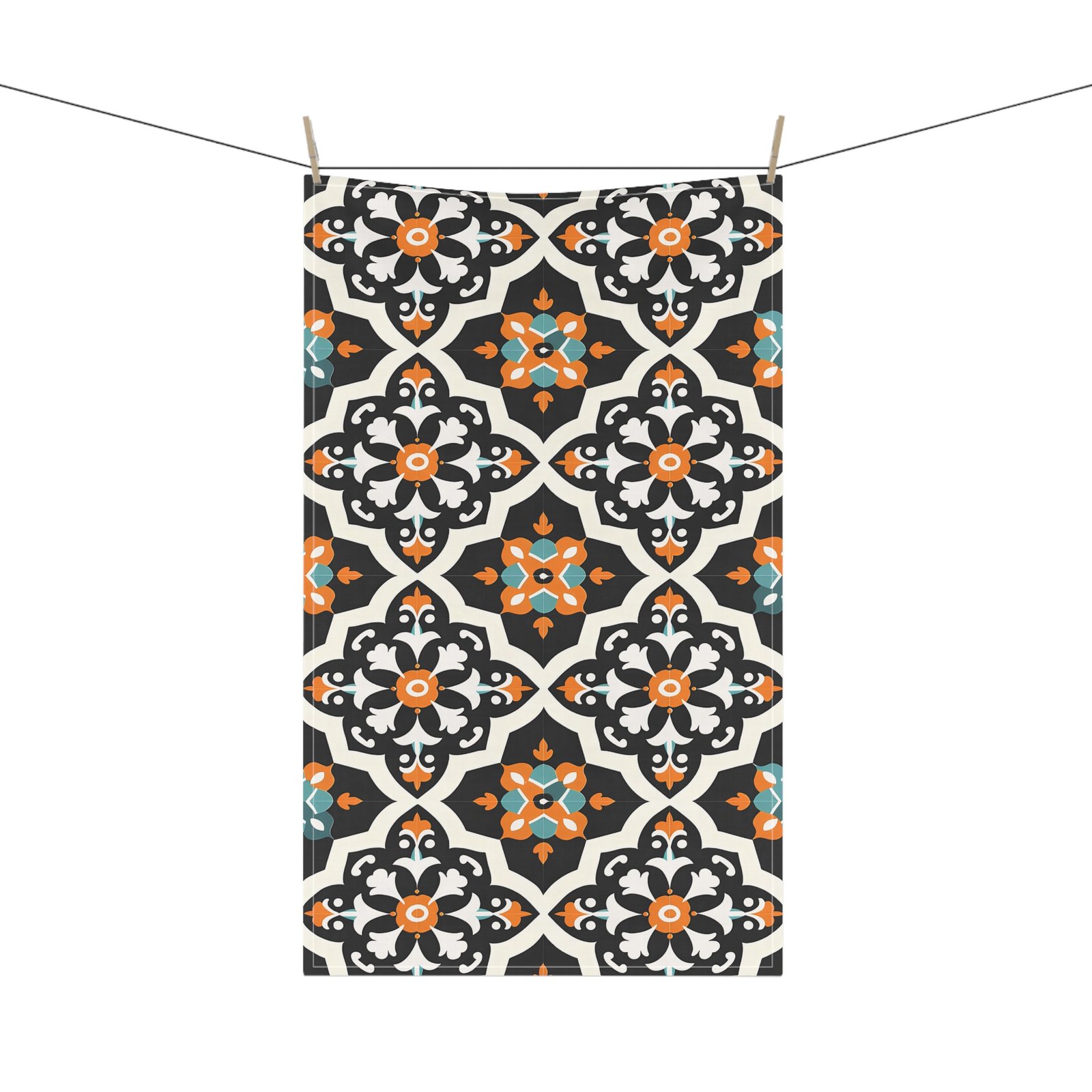 Bohemian Printed Tea Towels - Stylish Cotton Blend Kitchen Towels - Image 3