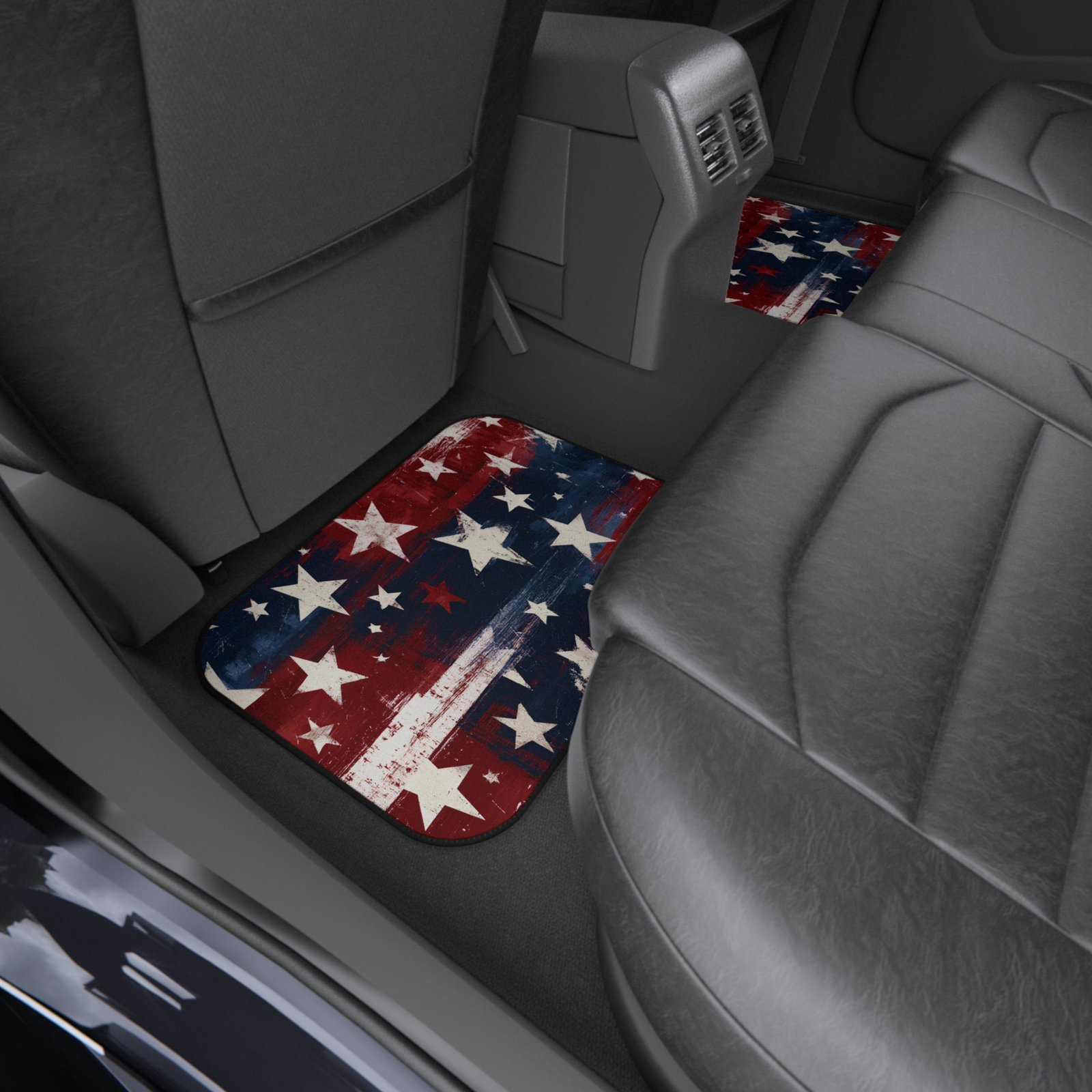 Patriotic Stars & Stripes Car Mats (Set of 4) - Image 3