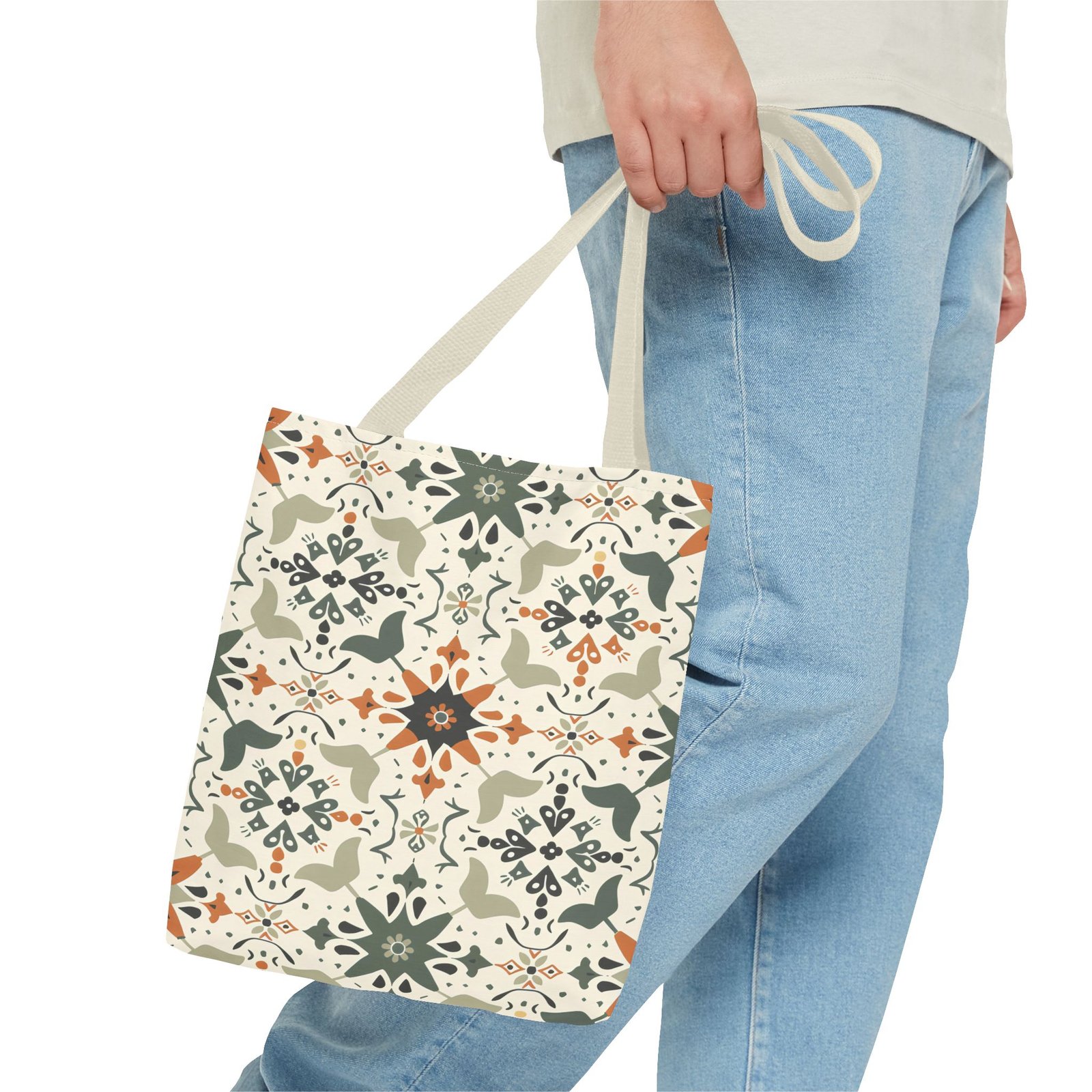 Bohemian Pattern Tote Bag - Stylish Reusable Shopping Bag - Image 5