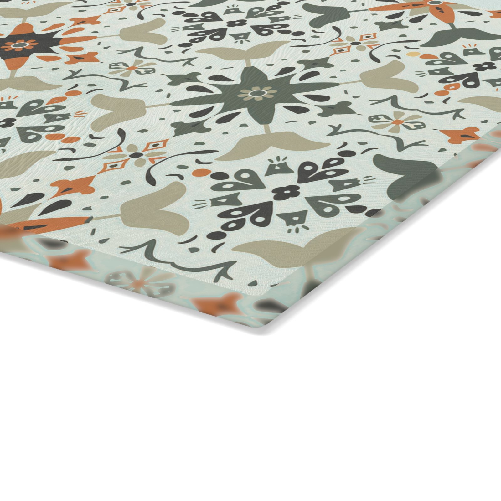 Artistic Glass Cutting Board with Elegant Pattern - Image 5
