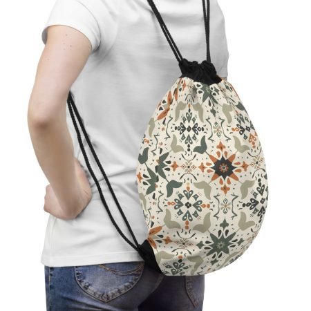 Bohemian Pattern Drawstring Bag - Stylish Tote for Everyday Adventures