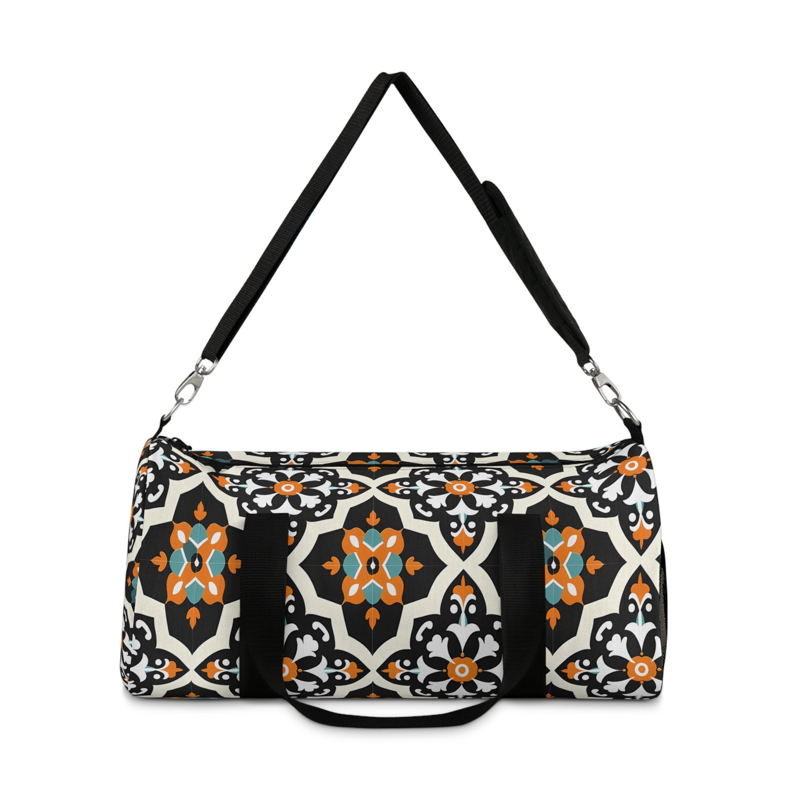 Stylish Patterned Duffel Bag for Travel and Gym - Image 2